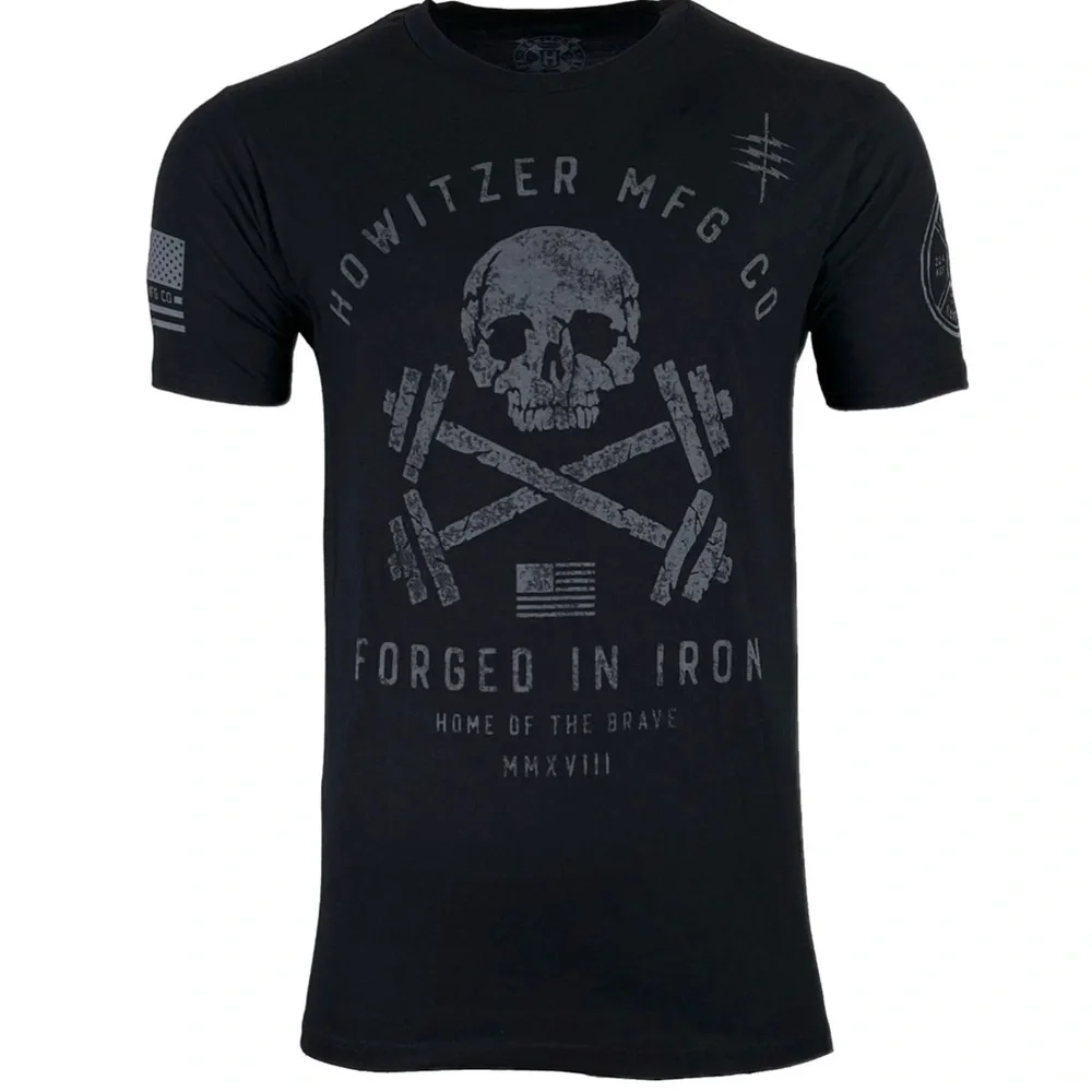 Howitzer Style Men's T-shirt Brave Iron Military Grunt - Picture 3 of 12